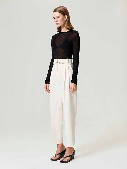 Nocturne Trousers with Belt Detail