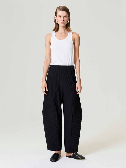 Nocturne Trousers with Ribbed Detail