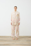 Flora Patterned Linen Trouser Suit Tailor Shop