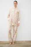Flora Patterned Linen Trouser Suit Tailor Shop