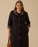 Plus size lined trench coat with pockets Gala-Xi