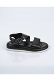 Pierre Cardin Minimalist Deri Kadın Sandalet - Düz Taban - Kayışlı