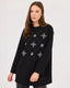 Scl Kadın Yuvarlak Yaka Taşlı Sweatshirt 10002422311004