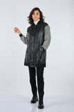 Seleste Oversize Midi Deri Kaban - Minimalist & Şık