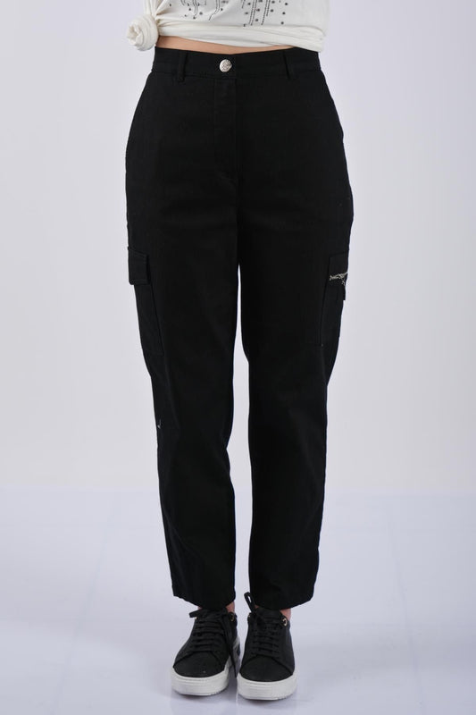 Seleste Oversize Cepli Minimalist Kadın Pantolon - Günlük & Şık