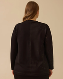 Büyük Beden Desen Detaylı Sweatshirt Gala-Xi