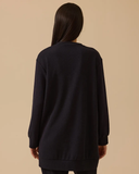 fermuar detaylı yuvarlak yaka sweatshirt Scl