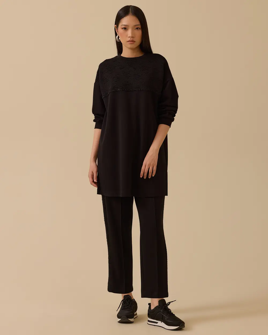 Sim detailed long sweatshirt Scl