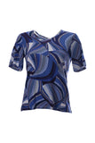 Canel Women's Short-Sleeve Geometric Pattern Comfortable T-Shirt