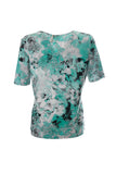 Canel Women's Short Sleeve Regular Fit T-Shirt - Floral Pattern