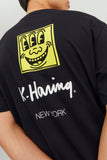 Jack&Jones Oversize Erkek T-Shirt - Kısa Kol - Minimalist Stil