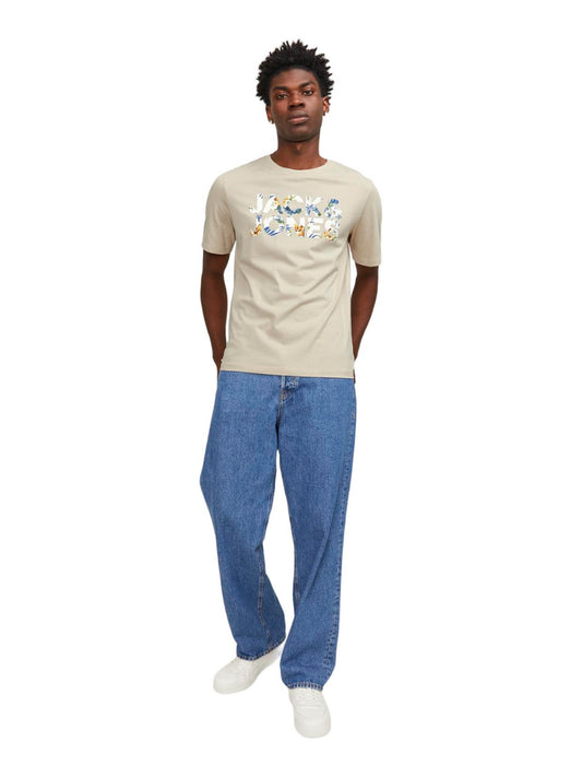 Jack&Jones Oversize Minimalist Erkek T-Shirt - Günlük Kullanım