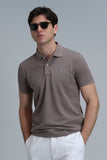 Lufian Minimalist Polo Yaka Kısa Kol Erkek T-Shirt - Günlük Şıklık