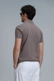 Lufian Minimalist Polo Yaka Kısa Kol Erkek T-Shirt - Günlük Şıklık