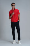 Lufian Minimalist Polo Yaka Kısa Kol Erkek T-Shirt - Günlük Şıklık