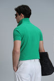Lufian Minimalist Polo Yaka Kısa Kol Erkek T-Shirt - Günlük Şıklık