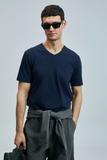 Lufian Minimalist V-Neck Short Sleeve Men's T-Shirt - Everyday Style
