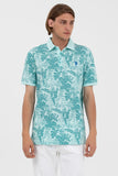 U.S. Polo Assn. Erkek Tropikal Desenli Polo Yaka Kısa Kol T-Shirt
