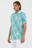 U.S. Polo Assn. Erkek Tropikal Desenli Polo Yaka Kısa Kol T-Shirt
