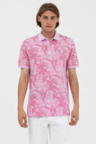 U.S. Polo Assn. Erkek Tropikal Desenli Polo Yaka Kısa Kol T-Shirt
