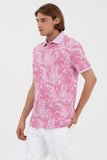 U.S. Polo Assn. Erkek Tropikal Desenli Polo Yaka Kısa Kol T-Shirt