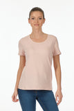 Vedi Minimalist Women's T-Shirt - Short Sleeve Round Neck - Casual