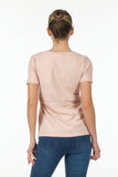 Vedi Minimalist Women's T-Shirt - Short Sleeve Round Neck - Casual