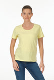 Vedi Minimalist Women's T-Shirt - Short Sleeve Round Neck - Casual