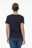 Vedi Minimalist Women's T-Shirt - Short Sleeve Round Neck - Casual