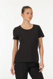 Vedi Minimalist Women's T-Shirt - Short Sleeve Round Neck - Casual