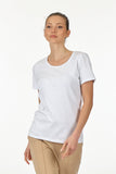 Vedi Minimalist Women's T-Shirt - Short Sleeve Round Neck - Casual
