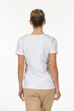 Vedi Minimalist Women's T-Shirt - Short Sleeve Round Neck - Casual