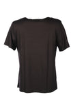 Vedi Büyük Beden Yuvarlak Yaka Taş Detaylı Kadın T-Shirt 25YXD5099