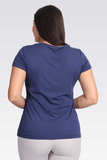 Tolga Saraçoğlu Minimalist Yuvarlak Yaka Kısa Kol Kadın T-Shirt - Günlük Kullanım