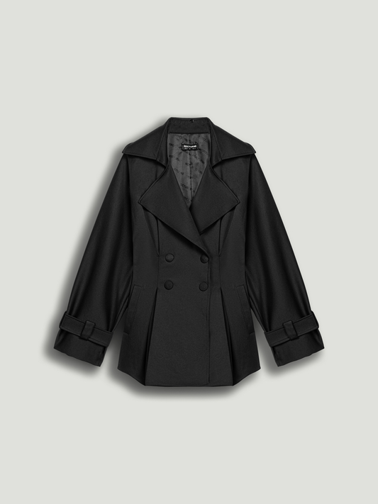 Button Detail Trench Coat Nocturne