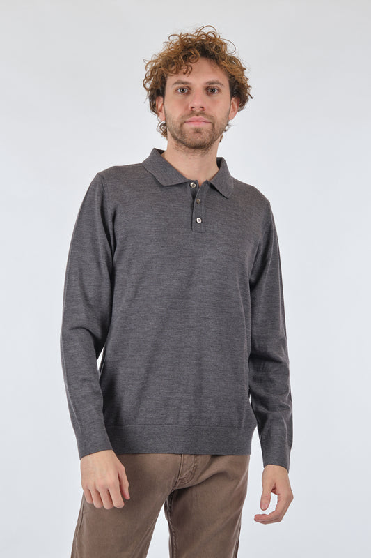 E.Muracchını Minimalist Uzun Kol Polo Yaka Erkek Kazak - Günlük Stil