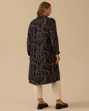 büyük beden desenli uzun tunik Gala-Xi