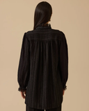 Textured chiffon tunic with scarf detail Scl