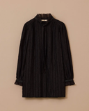 Textured chiffon tunic with scarf detail Scl