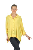 Twomail Oversize Minimalist 3/4 Kol Şifon Gömlek - Günlük Kullanım