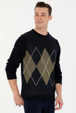 U.S. Polo Assn. Erkek Minimalist Yuvarlak Yaka Kazak - Günlük Stil