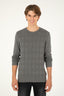 U.S. Polo Assn. Erkek Minimalist Desenli Regular Fit Uzun Kol Kazak