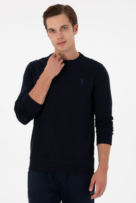U.S. Polo Assn. Erkek Minimalist Uzun Kol Sweatshirt - Regular Fit