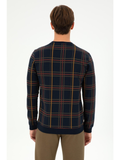 U.S. Polo Assn. Erkek Kareli Desenli Uzun Kol Sweatshirt - Rahat ve Şık