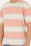 U.S. Polo Assn. Oversize Çizgili Erkek T-Shirt - Rahat ve Şık