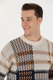 US Polo Assn. Men's Oversize Patterned Sweater - Vintage Style