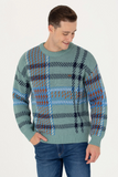 US Polo Assn. Men's Oversize Patterned Sweater - Vintage Style