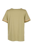 Vedi-bb Kadın Oversize V Yaka Minimalist T-Shirt - Kısa Kol