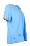 Vedi-bb Kadın Oversize V Yaka Minimalist T-Shirt - Kısa Kol