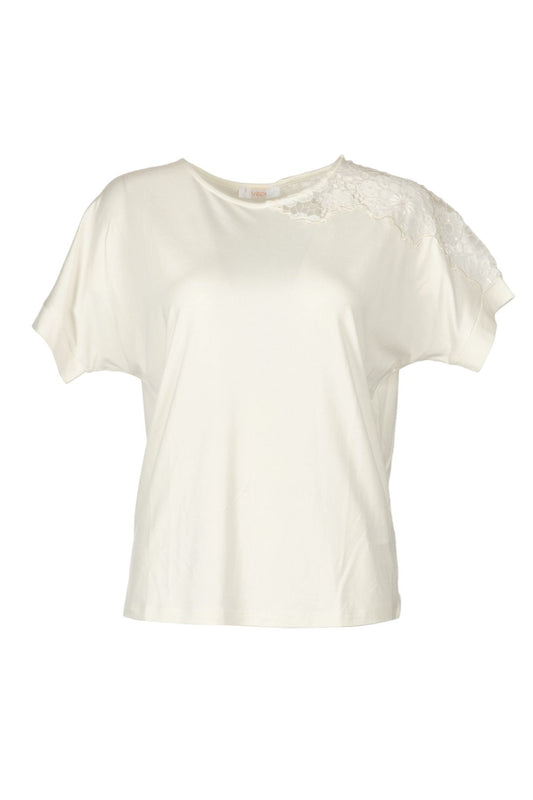 Vedi Oversize Dantelli Kadın Bluz - Minimalist Stil